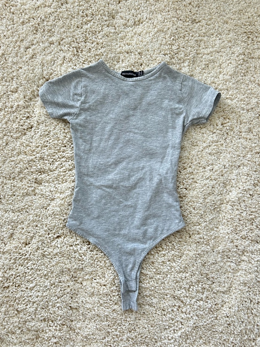 prettylittlething short sleeve bodysuit
